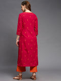 Side Overlap Mangalgiri Kurta & Pant Set