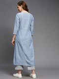 Side Overlap Square Neck Mangalgiri Kurta
