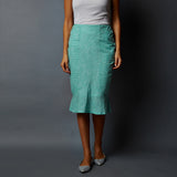 Paneled Peplum Skirt