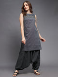 S/l Straight Tunic and Harem Pants Set