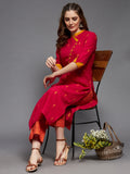 Slant Placket South Cotton Kurta & Pants Set
