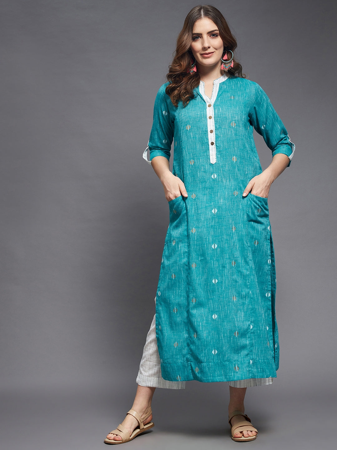 Party Wear Straight South Cotton Embroidery Kurti at Rs 880/piece in Surat
