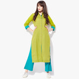 Front Open Straight Mangalgiri Dobby Kurta - Indian Dobby