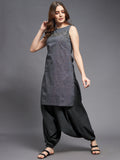 S/l Straight Tunic and Harem Pants Set