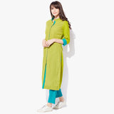 Front Open Straight Mangalgiri Dobby Kurta - Indian Dobby