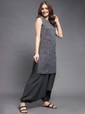 S/l Straight Tunic and Harem Pants Set