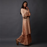 Schiffli Yoke with Sequins & Gota work Long Kurta