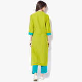 Front Open Straight Mangalgiri Dobby Kurta - Indian Dobby