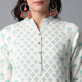 Handblock Printed Front Pockets Kurta and Pants Set