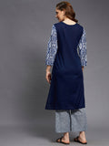 Long Yoke Printed Cotton Kurta