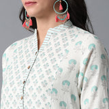 Handblock Printed Front Pockets Kurta and Pants Set