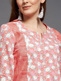 Long Yoke Printed Rayon Kurta