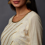 Tiered Palazzo & Gota Panel Princess Seam Kurta Set