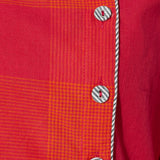 Side Placket Big Button Mangalgiri Checks Kurta - Indian Dobby