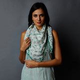 Handblock Printed Tassels Scarf