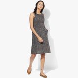 A-line Khadi Dress - Indian Dobby