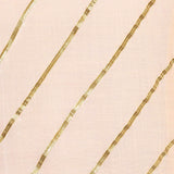 Diagonal Gota Work Schiffli Cotton Slub Kurta - Indian Dobby