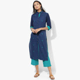 Front Open Straight Mangalgiri Dobby Kurta - Indian Dobby