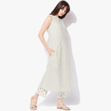 A-line Cotton Handblock Print Kurta