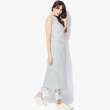 A-line Cotton Handblock Print Kurta