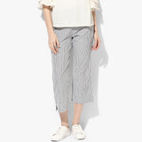 Straight Mangalgiri Cotton Striped Pants - Indian Dobby