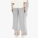 Straight Mangalgiri Cotton Striped Pants - Indian Dobby