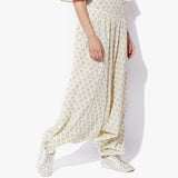 Handblock Print Low Crotch Harem Pants