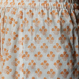 Handblock Printed Tunic, Harem Pants & Scarf Set
