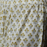 Handblock Printed Tunic, Harem Pants & Scarf Set