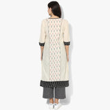 Centre Panel Ikat Kurta & Pant Set