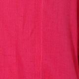 Band Collar A-line Plain Kurta with Kalamkari Pants