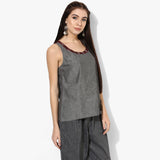 Racerback Ikat Top - Indian Dobby