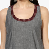 Racerback Ikat Top - Indian Dobby