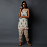 Handblock Print Dhoti Pants & Tunic Set