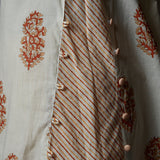 Handblock Print Side Kali Panel Kurta