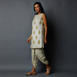 Handblock Print Dhoti Pants & Tunic Set