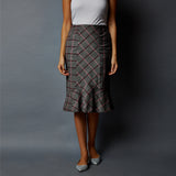 Paneled Peplum Skirt