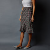 Paneled Peplum Skirt