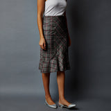 Paneled Peplum Skirt