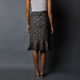 Paneled Peplum Skirt