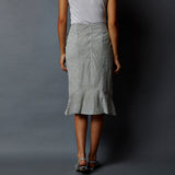 Paneled Peplum Skirt